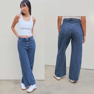 Cider Denim High Waist Wide Leg Jeans Size Small
